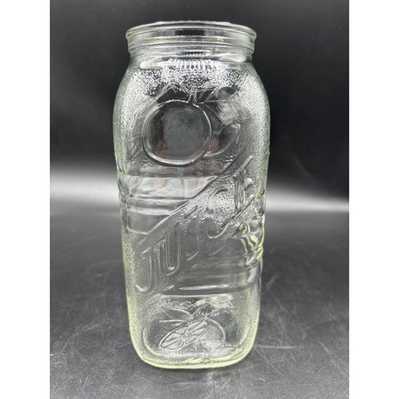 Vintage Hazel Atlas Juice / Milk Jug Vase Square Pressed Glass - Picture 12 of 12